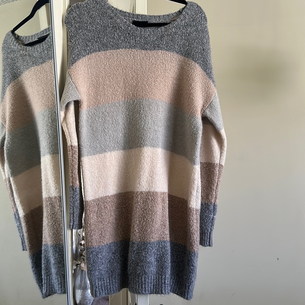 Vici Tacoma Striped Sweater Dress